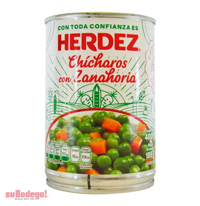 Chícharo con Zanahoria Herdez 400 gr.