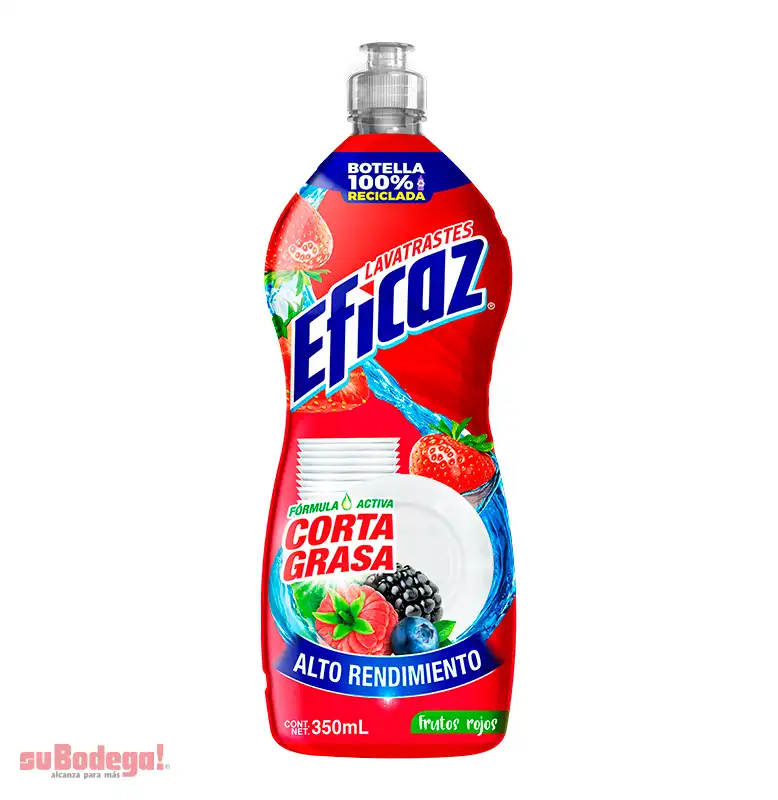 Detergente Eficaz Frutos Rojos 350 ml.
