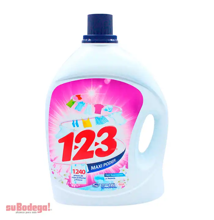 Detergente 123 con Suavizante Líquido 4.65 lt.