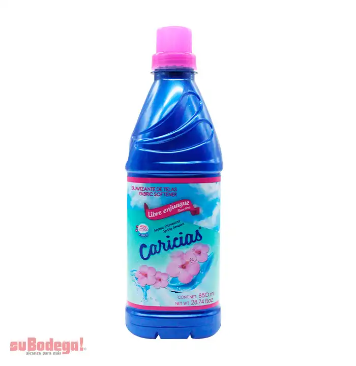 Suavizante Caricias Libre Enjuague Primaveral 850 ml.