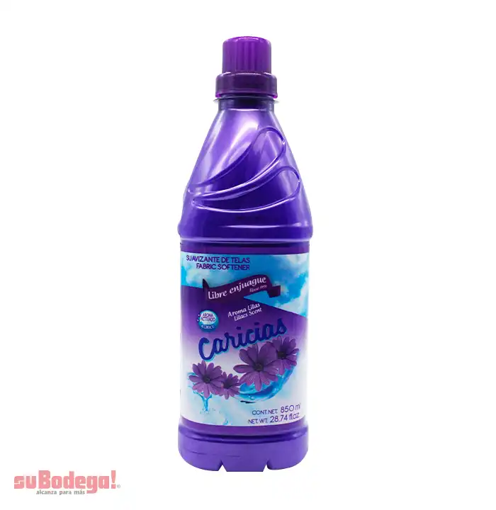 Suavizante Caricias Libre Enjuague Lilas y Violetas 850 ml.