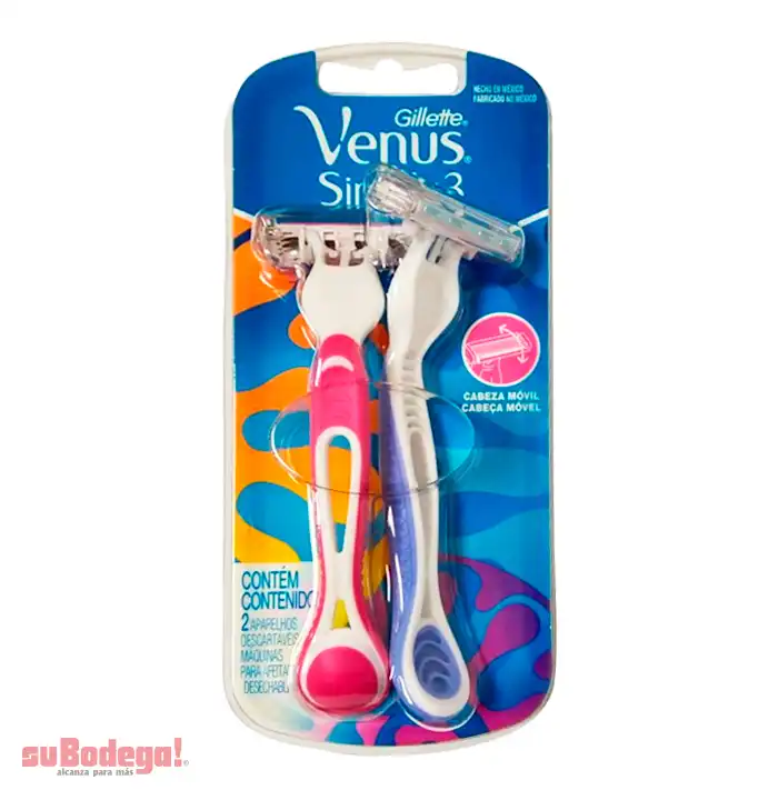 Rastrillo Gillette Venus 2 pz.