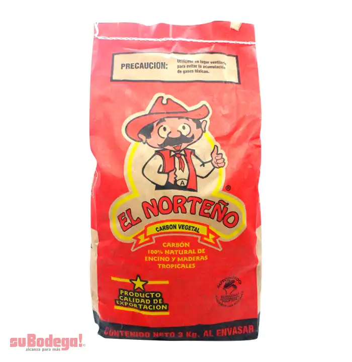 Carbón El Norteño 3 kg.