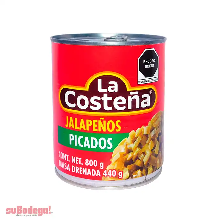 Chiles Jalapeños Picados La Costeña 800 gr.