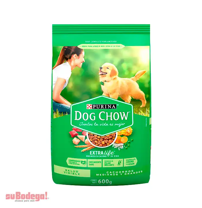 Alimento Purina Dog Chow Cachorro Razas Medianas 600 gr.
