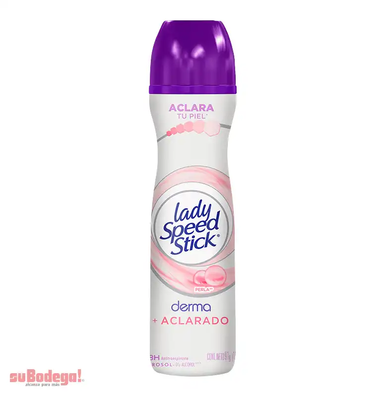 Desodorante Lady Speed Stick Derma Perla Aerosol 150 ml.