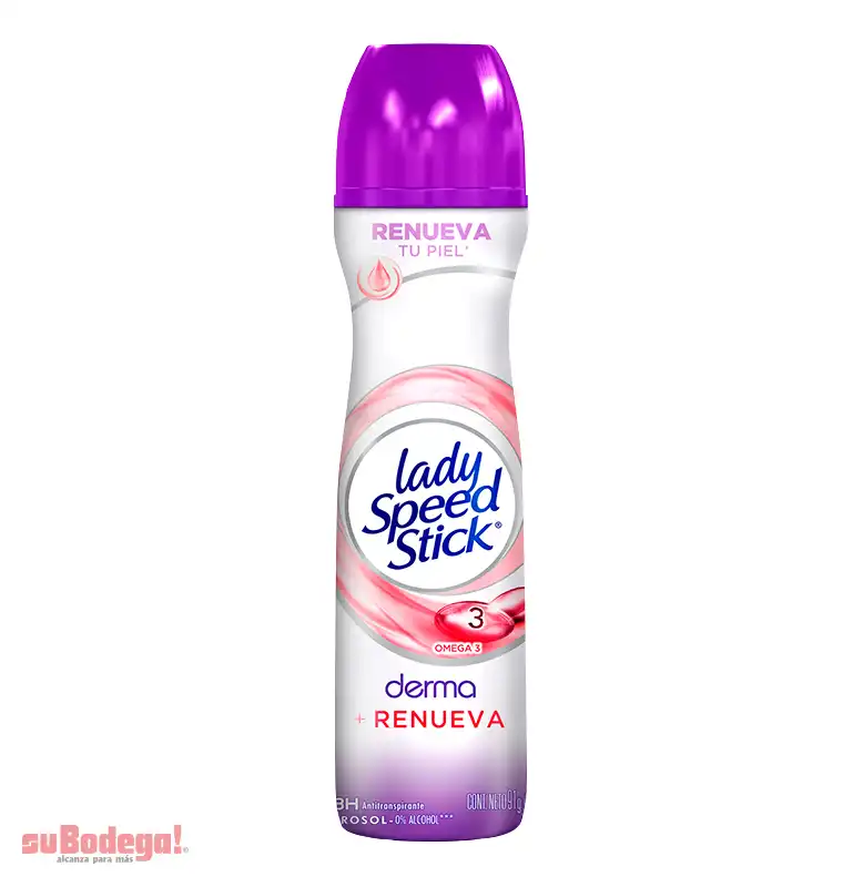 Desodorante Lady Speed Stick Derma Omega Aerosol 150 ml.