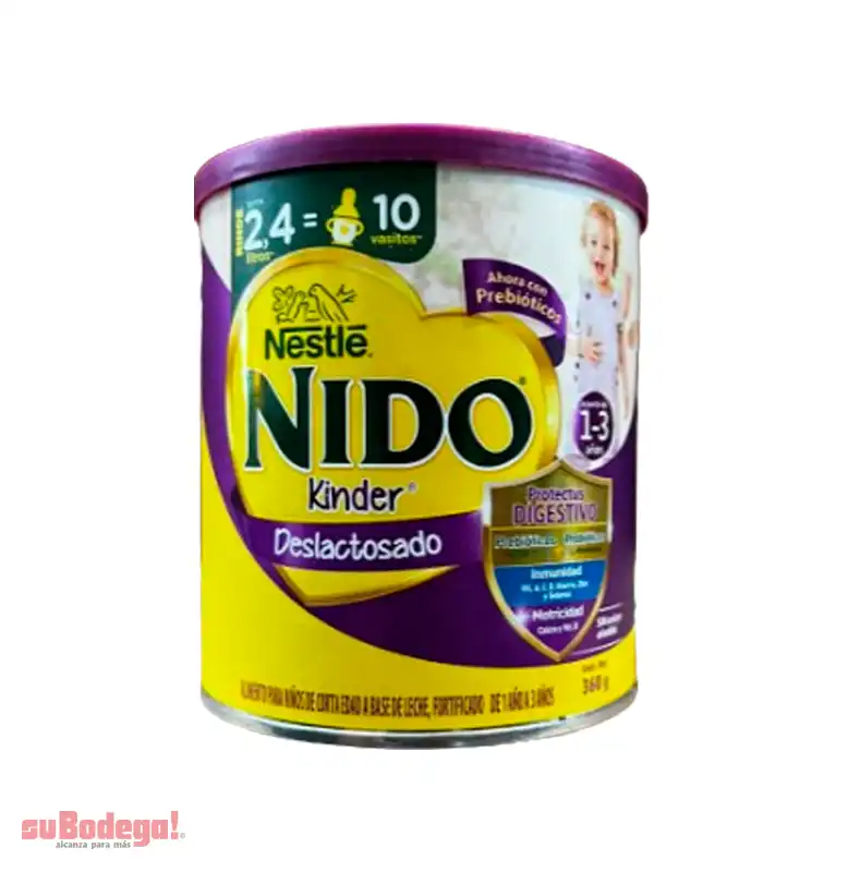 Leche Nido Kinder 1 Deslactosada 360 gr.