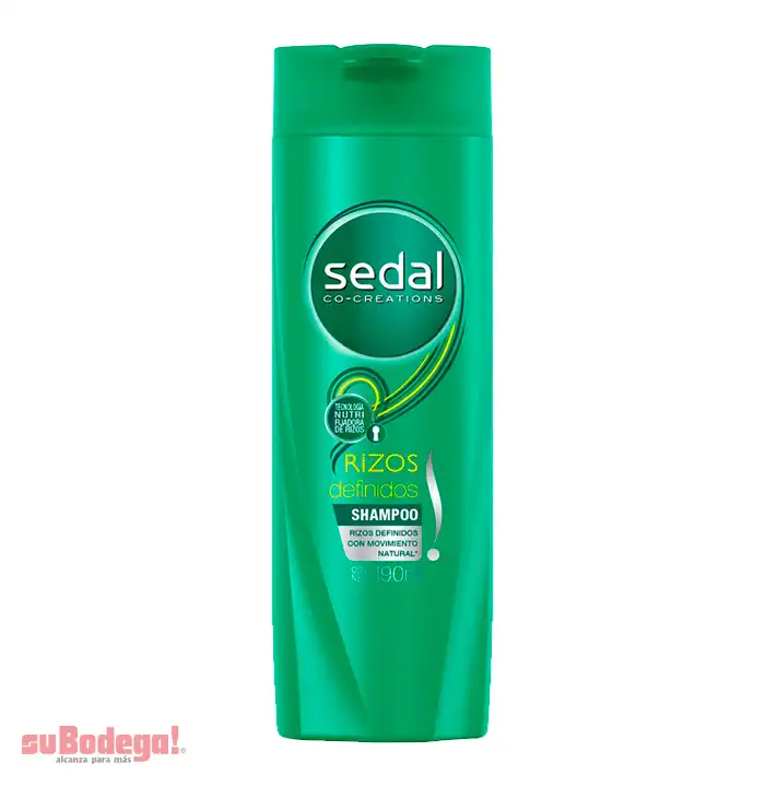 Shampoo Sedal Rizos Definidos 190 ml.