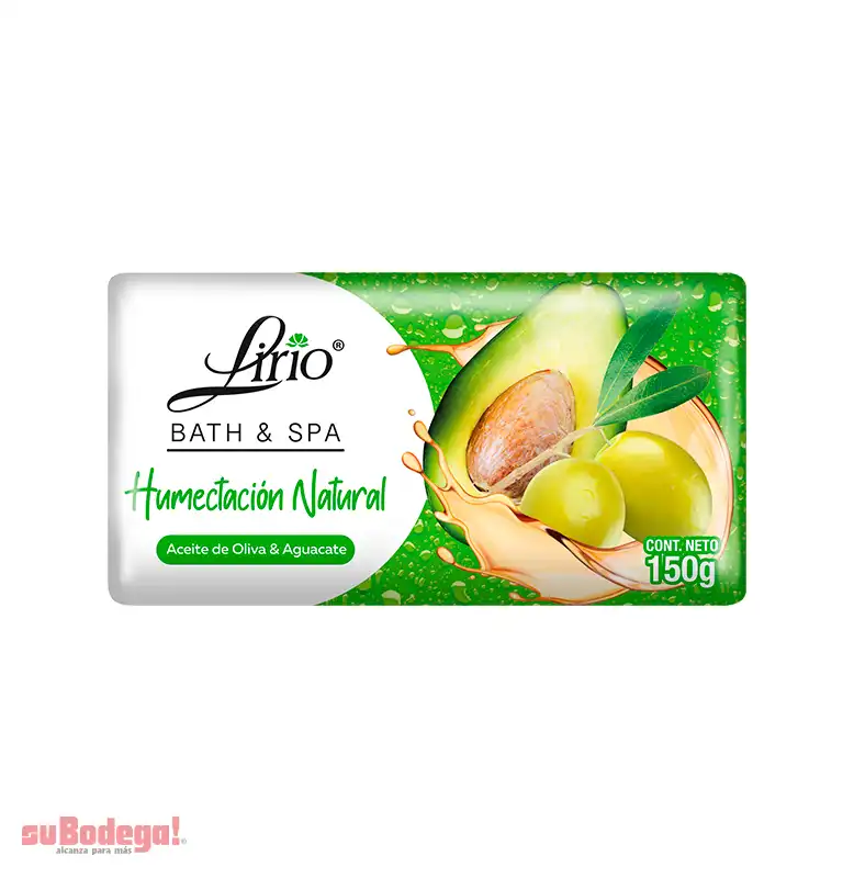 Jabón de Tocador Lirio Aguacate y Aceite de Olivo 150 gr.