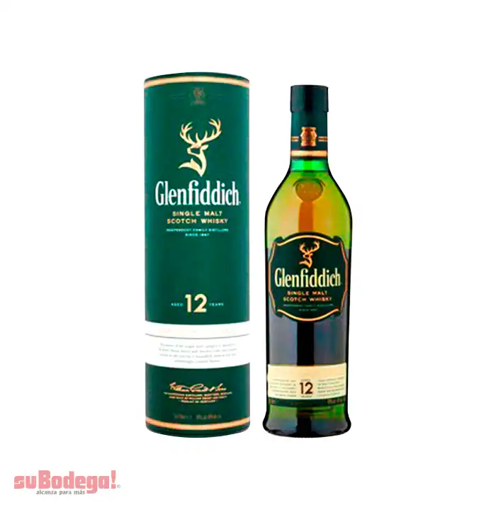 Whisky Glenfiddich 12 Años Single Malt 750 ml.