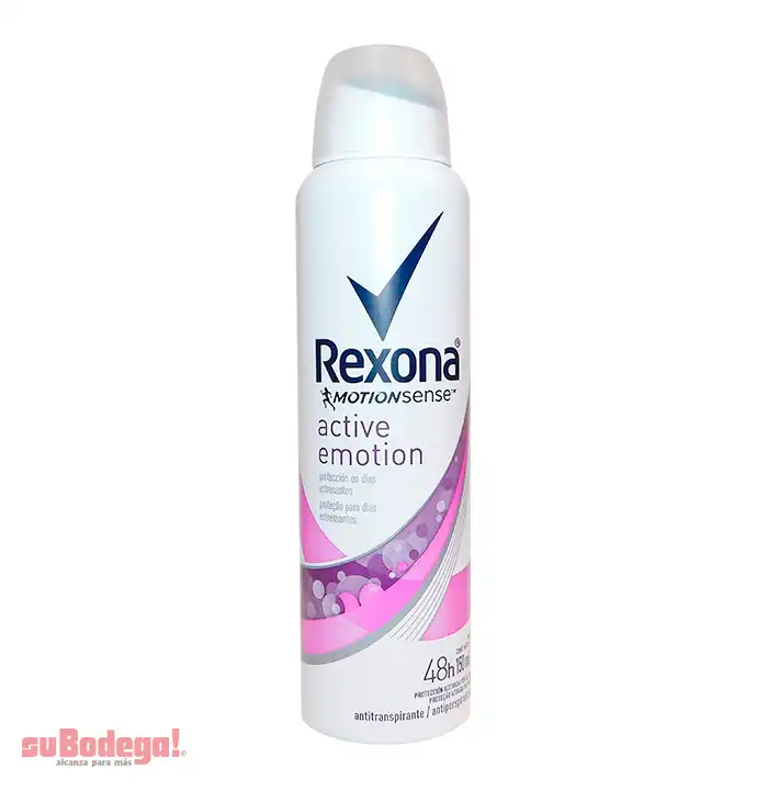 Desodorante Rexona Active Emotion Mujer Aerosol 150 ml.