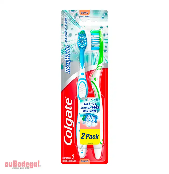 Cepillo Dental Colgate Max White 2 pz.