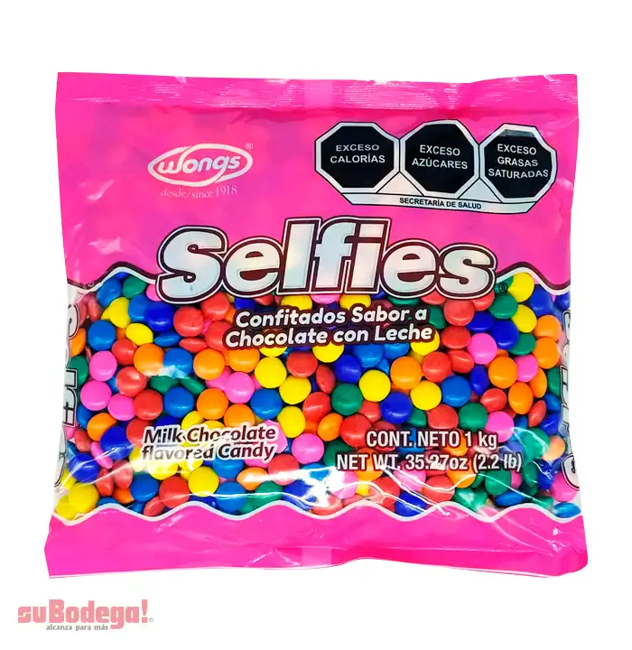 Chocolate Selfies Confitado 1 kg.