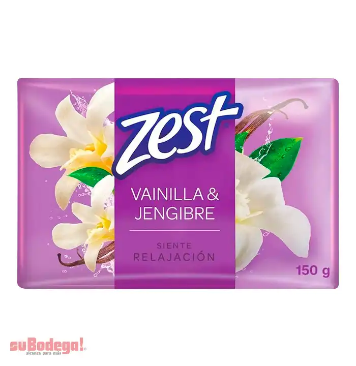 Jabón de Tocador Zest Vainilla y Jengibre 150 gr.