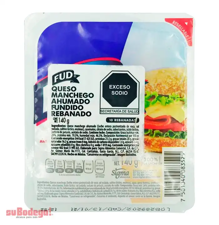 Queso Manchego Fud 140 gr.