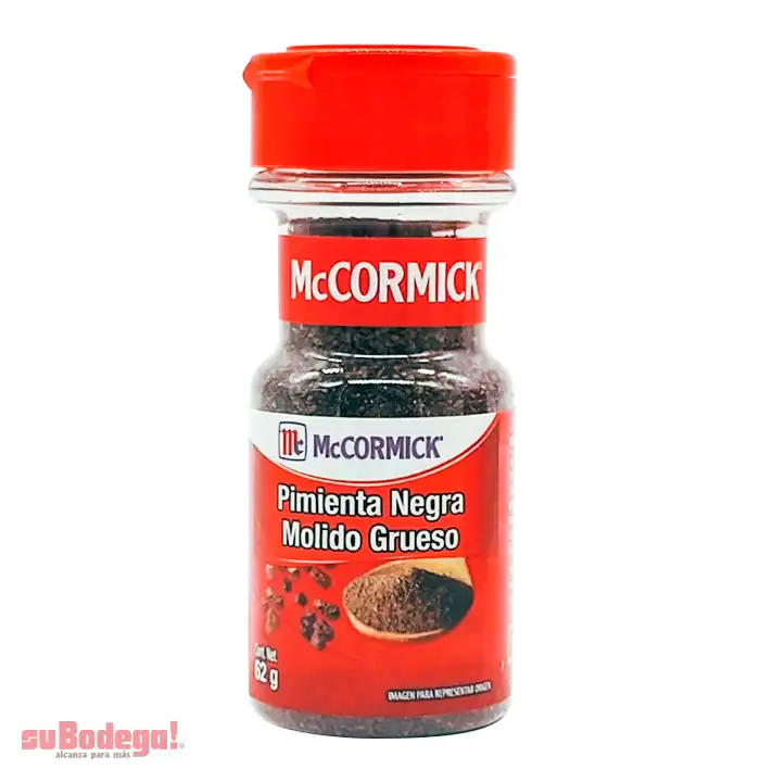 Especia Pimienta Negra Molida Mc Cormick 62 gr.