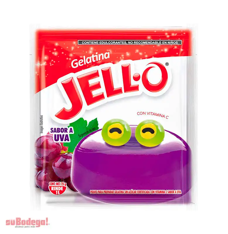 Gelatina Jell-O Uva 25 gr.