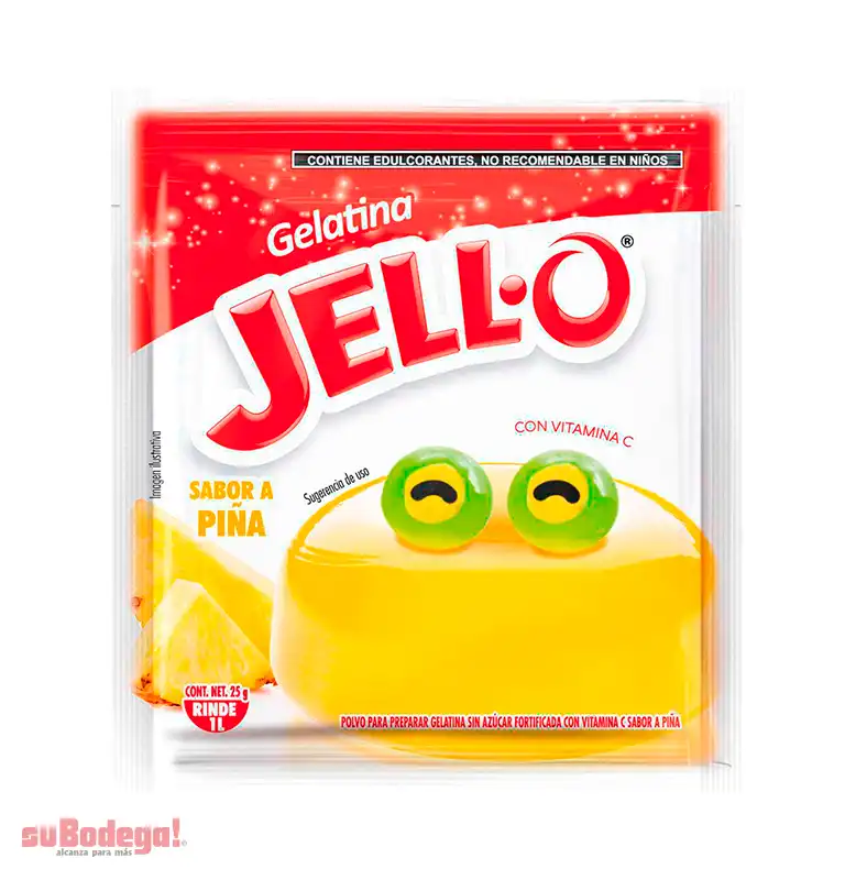 Gelatina Jell-O Piña 25 gr.