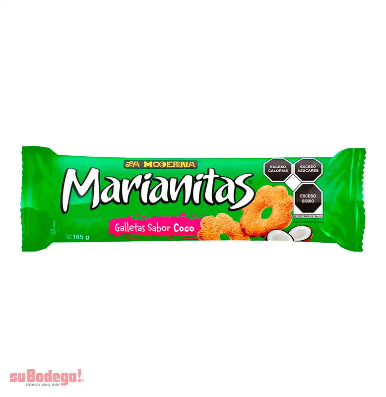 Galletas La Moderna Maríanitas Coco 185 gr.