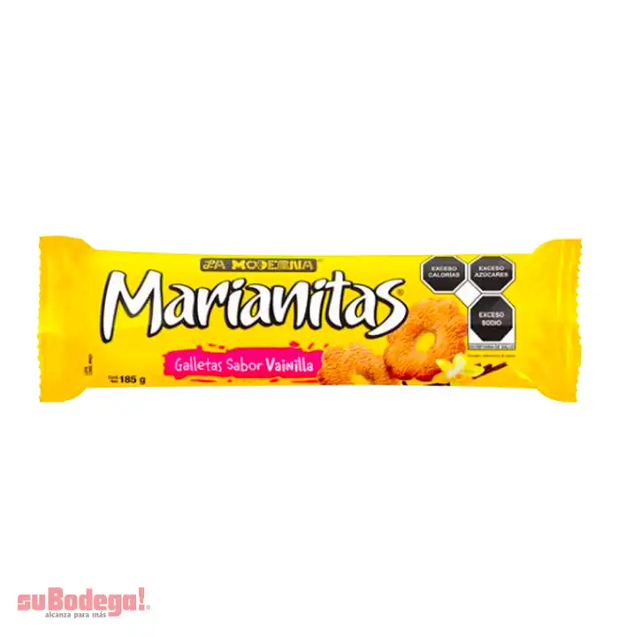 Galletas La Moderna Maríanitas Vainilla 185 gr.