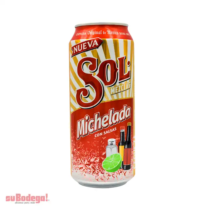 Cerveza Sol Michelada 473 ml.