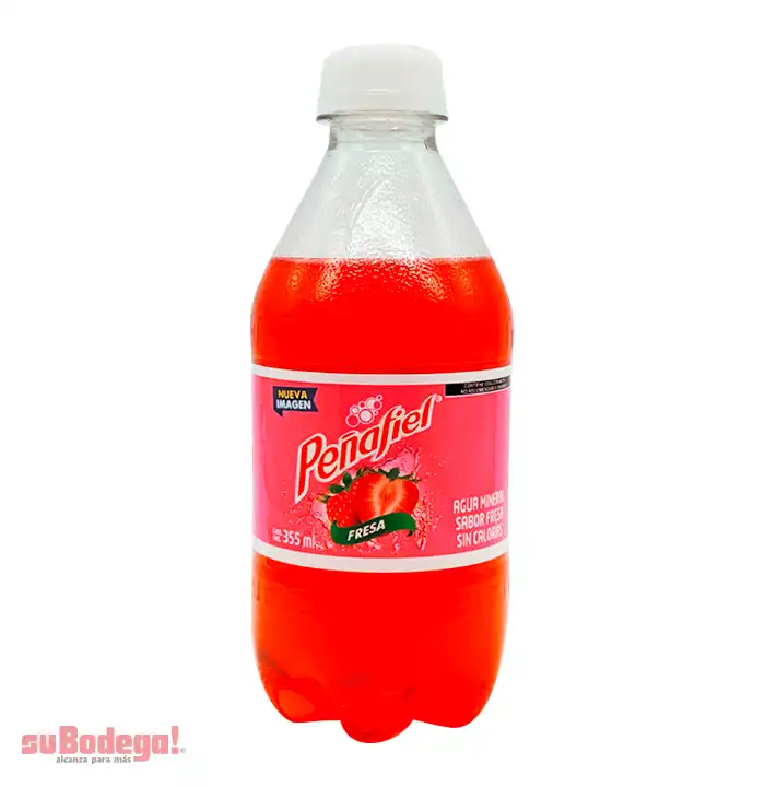 Refresco Peñafiel Fresa 355 ml.