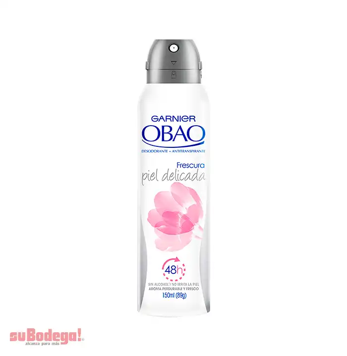 Desodorante Obao Mujer Piel Delicada Aerosol150 ml.