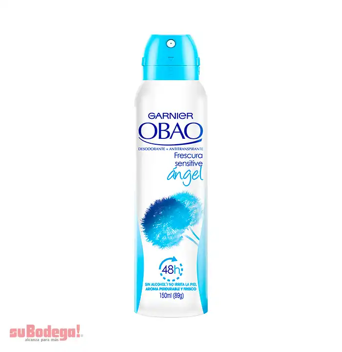 Desodorante Obao Mujer Frescura Sensitive Aerosol 150 ml.