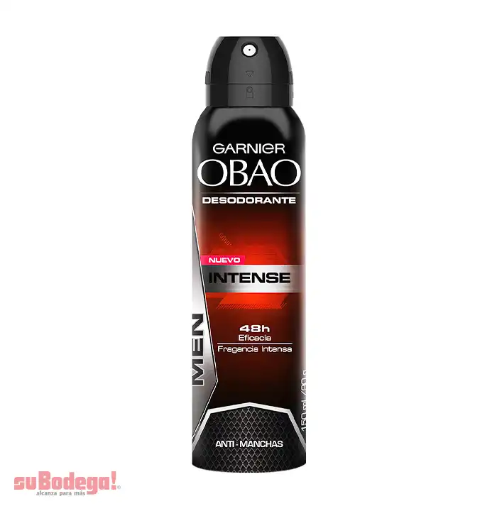 Desodorante Obao Hombre Intense Aerosol 150 ml.