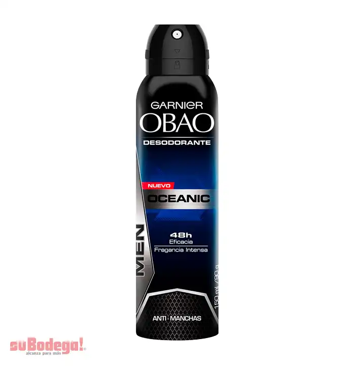 Desodorante Obao Hombre Oceanic Aerosol 150 ml.