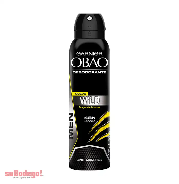 Desodorante Obao Hombre Wild Aerosol 150 ml.