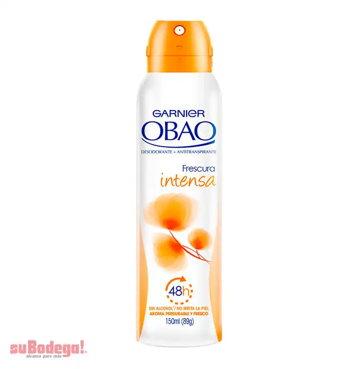 Desodorante Obao Mujer Frescura Intensa Aerosol 150 ml.