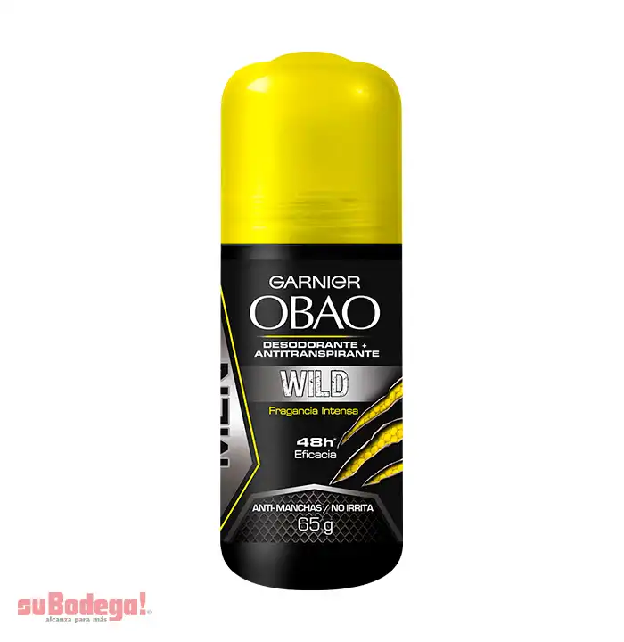 Desodorante Obao Hombre Wild Roll On 65 gr.