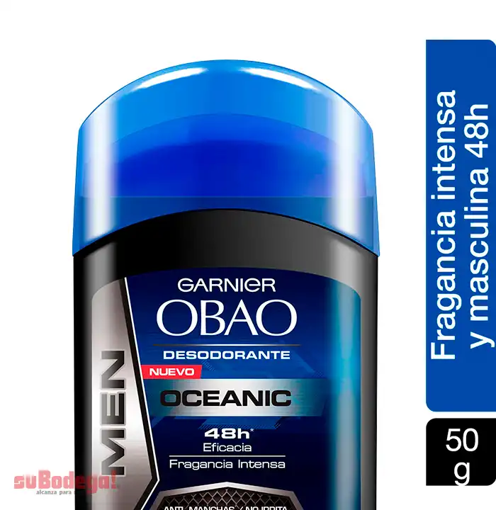 Desodorante Obao Hombre Oceanic Stick 50 gr.