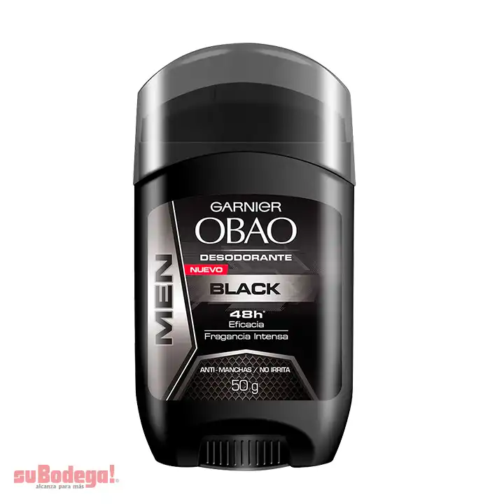 Desodorante Obao Hombre Black Stick 50 gr.