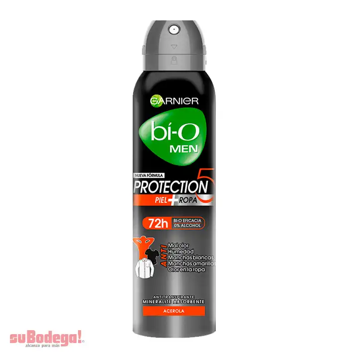 Desodorante BiO Hombre Protección 5 Aerosol150 ml.