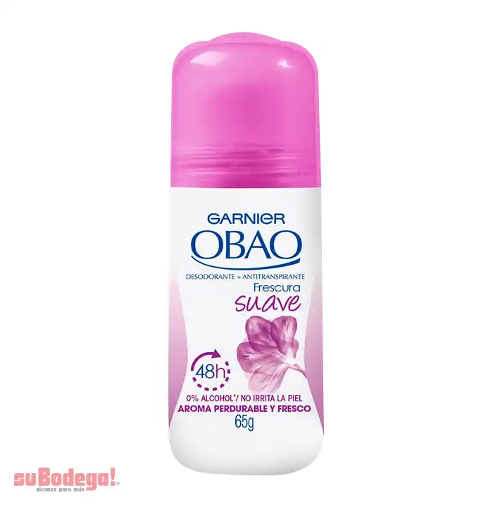 Desodorante Obao Mujer Frescura Suave Roll On 65 gr.