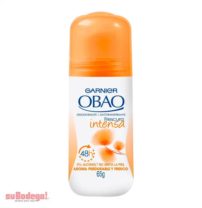 Desodorante Obao Mujer Frescura Intensa Roll On 65 gr.