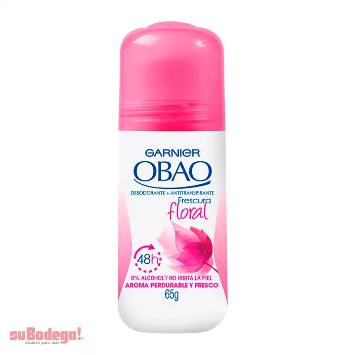 Desodorante Obao Mujer Frescura Floral Roll On 65 gr.