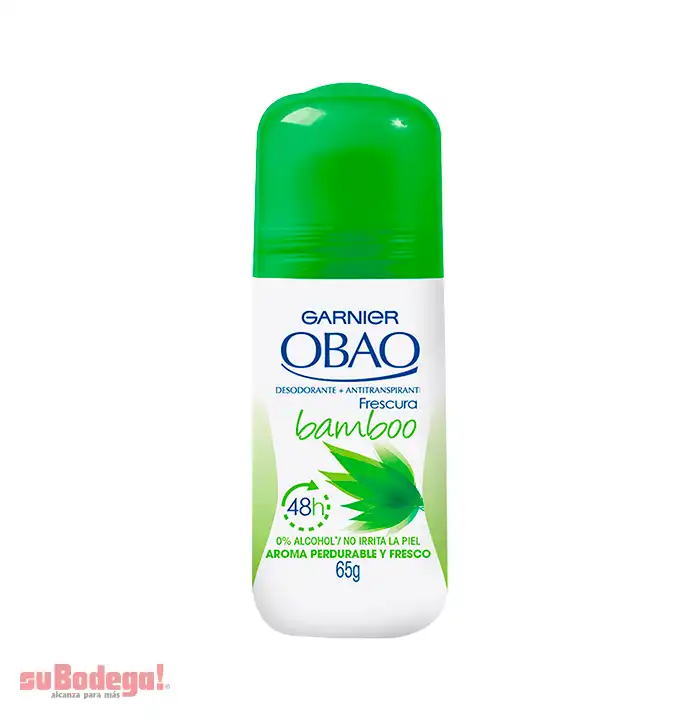 Desodorante Obao Mujer Frescura Bamboo Roll On 65 gr.