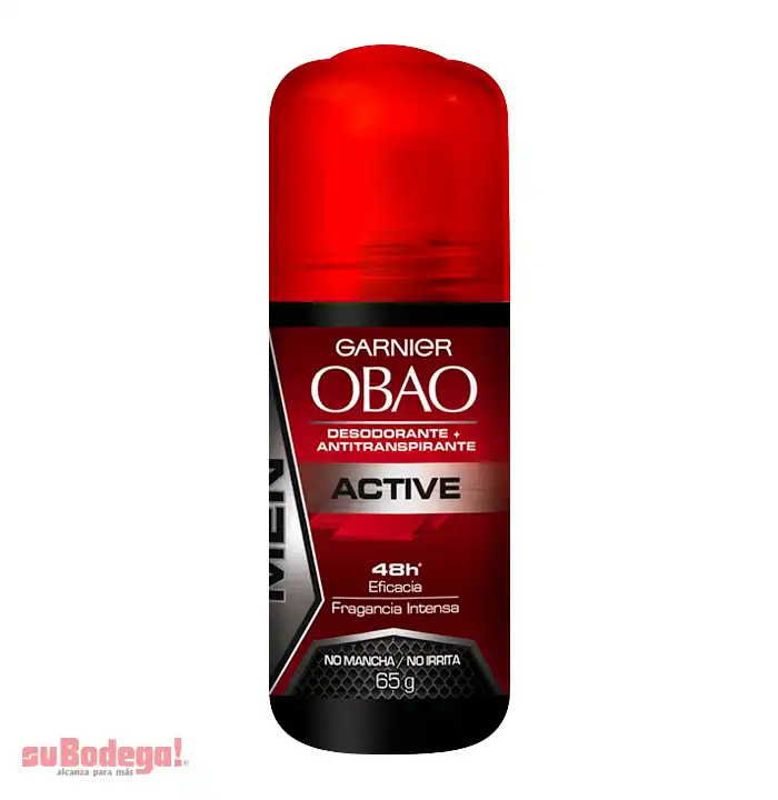 Desodorante Obao Hombre Active Roll On 65 gr.