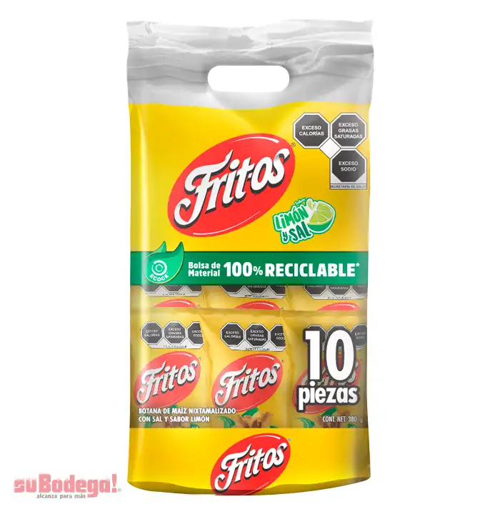 Sabritas Fritos Sal y Limón 10 pz.