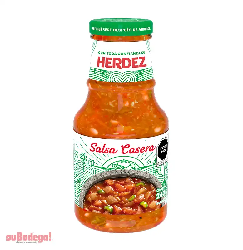 Salsa Casera Roja Herdez 240 gr.