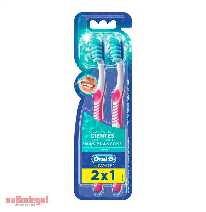 Cepillo Dental Oral B 3d White 2x1.