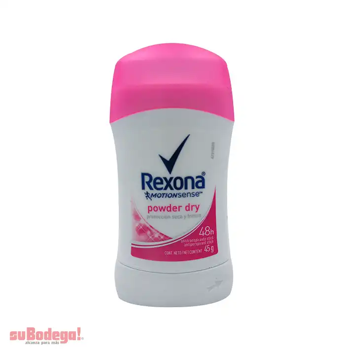 Desodorante Rexona Powder Mujer Stick 45 gr.