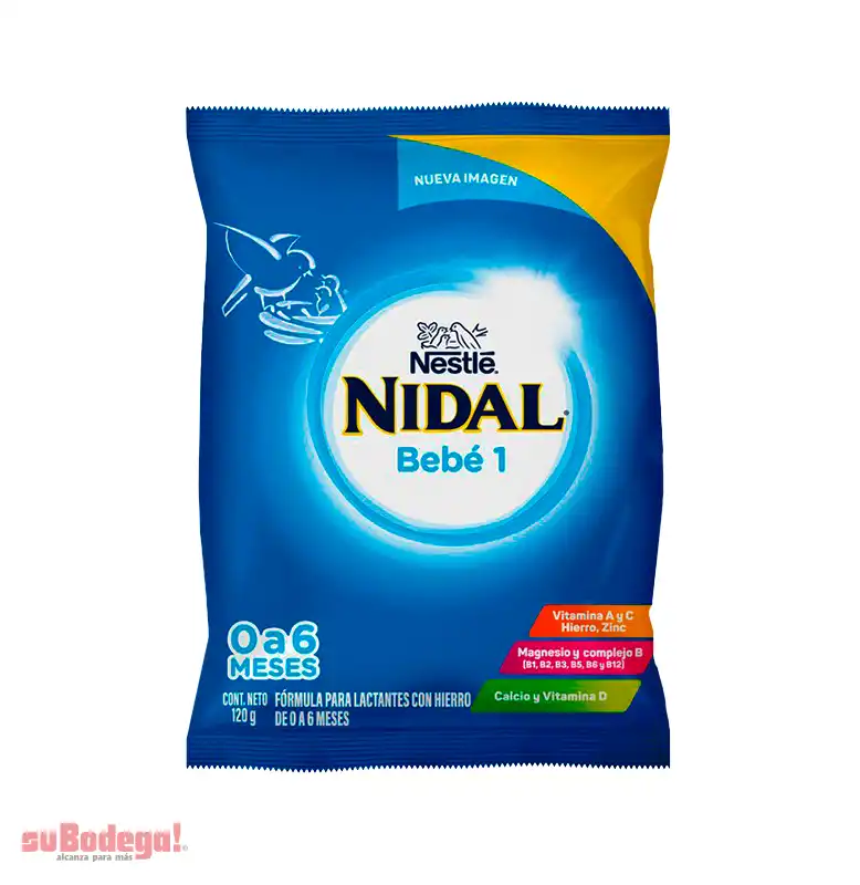 Fórmula Infantil Nidal 1 Bolsa 120 gr.