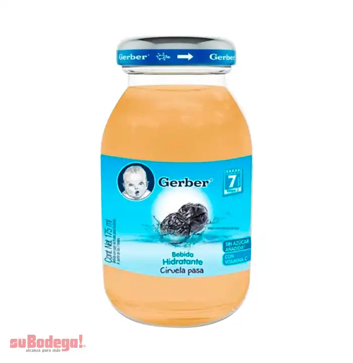 Gerber Bebida Hidratante Ciruela Pasa Etapa 2 175 ml.