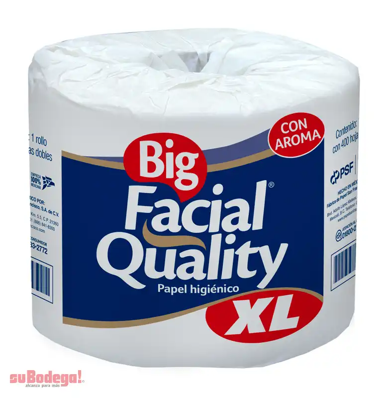 Papel Higiénico Big Facial Quality XL 400 H.D. 1 Rollo