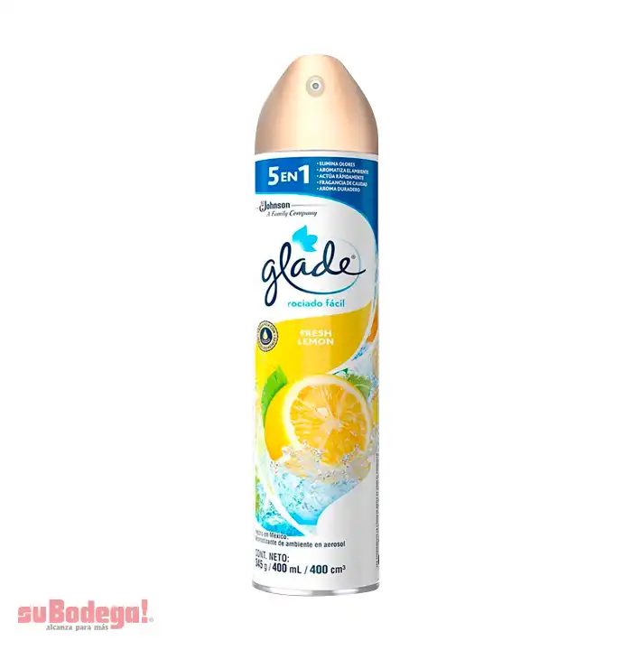 Aromatizante Glade Fresh Limón 400 ml.